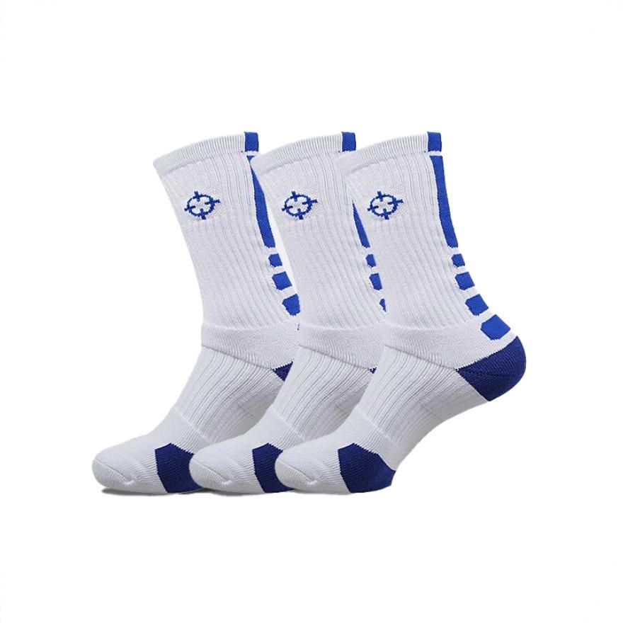 商品配色： 白蓝高筒 3双