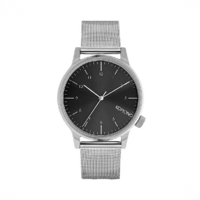 商品配色： 经典银黑，钢带，41MM KOM-W2357