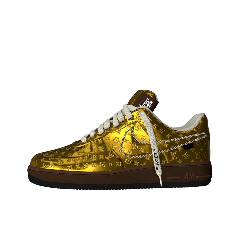 商品配色： Nike联名/漆皮/金色