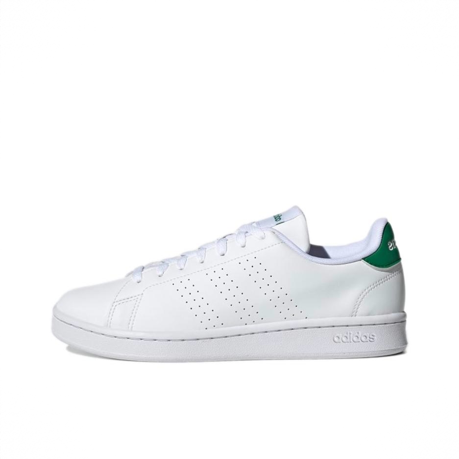 商品配色：White/Green 绿尾