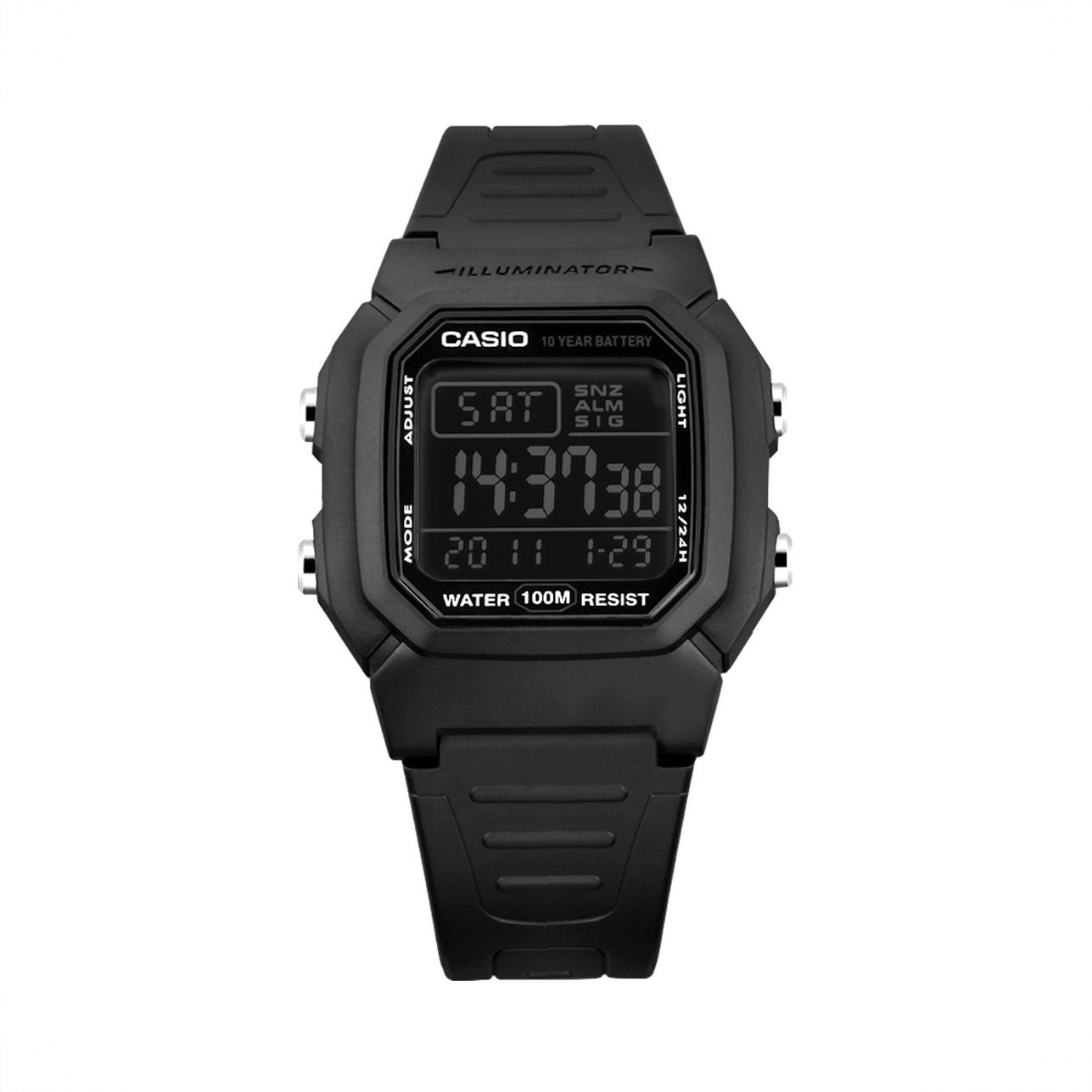 商品配色： 黑色表盘 W-800H-1B