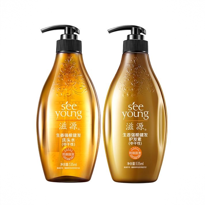 商品配色： 生姜中干性洗发水535ml+生姜护发素535ml
