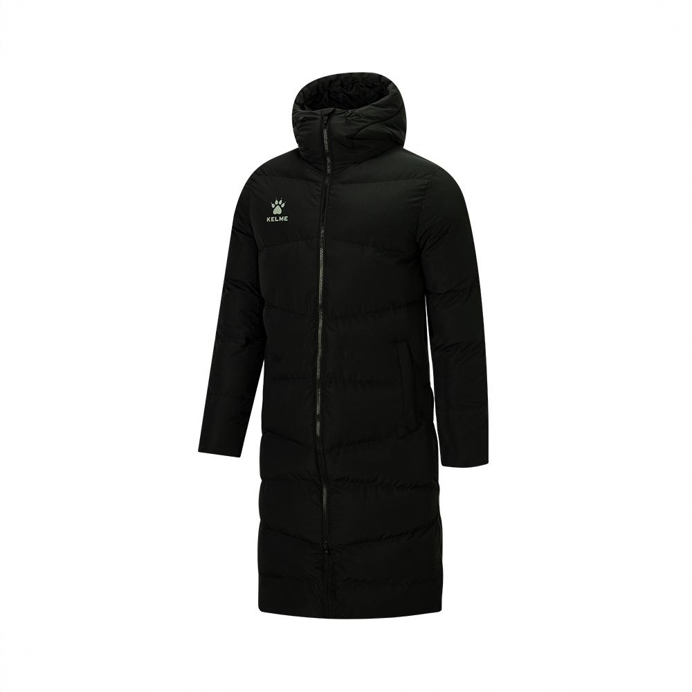 商品配色：KELME 足球训练运动长款棉服 8061MF1002 黑色