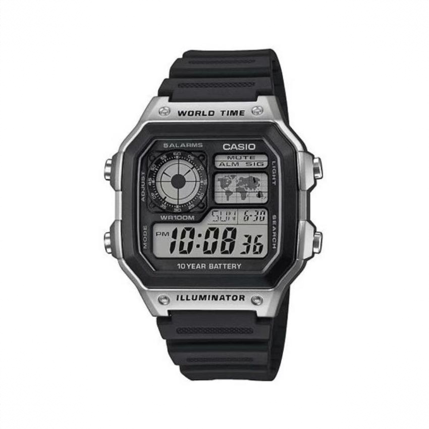 商品配色： 黑银 AE-1200WH-1C