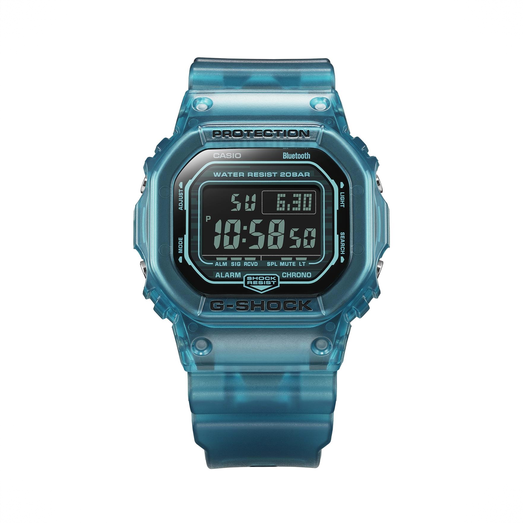 商品配色： 透明蓝 DW-B5600G-2