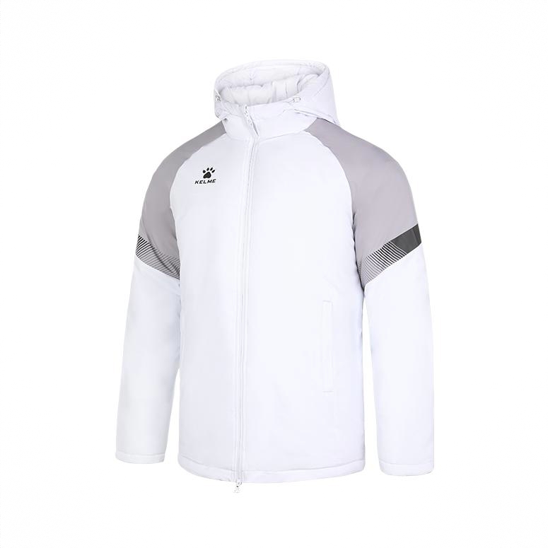 商品配色：KELME 2021AW短款连帽防风棉服 8161MF1002 高级灰