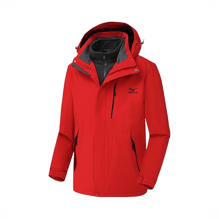 商品配色： 红/抓绒内胆/三合一