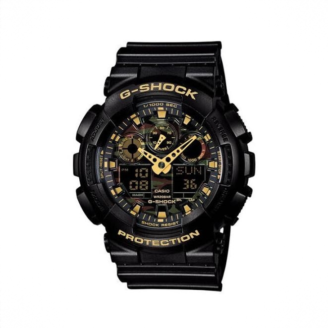 商品配色： 黑金 GA-100CF-1A9