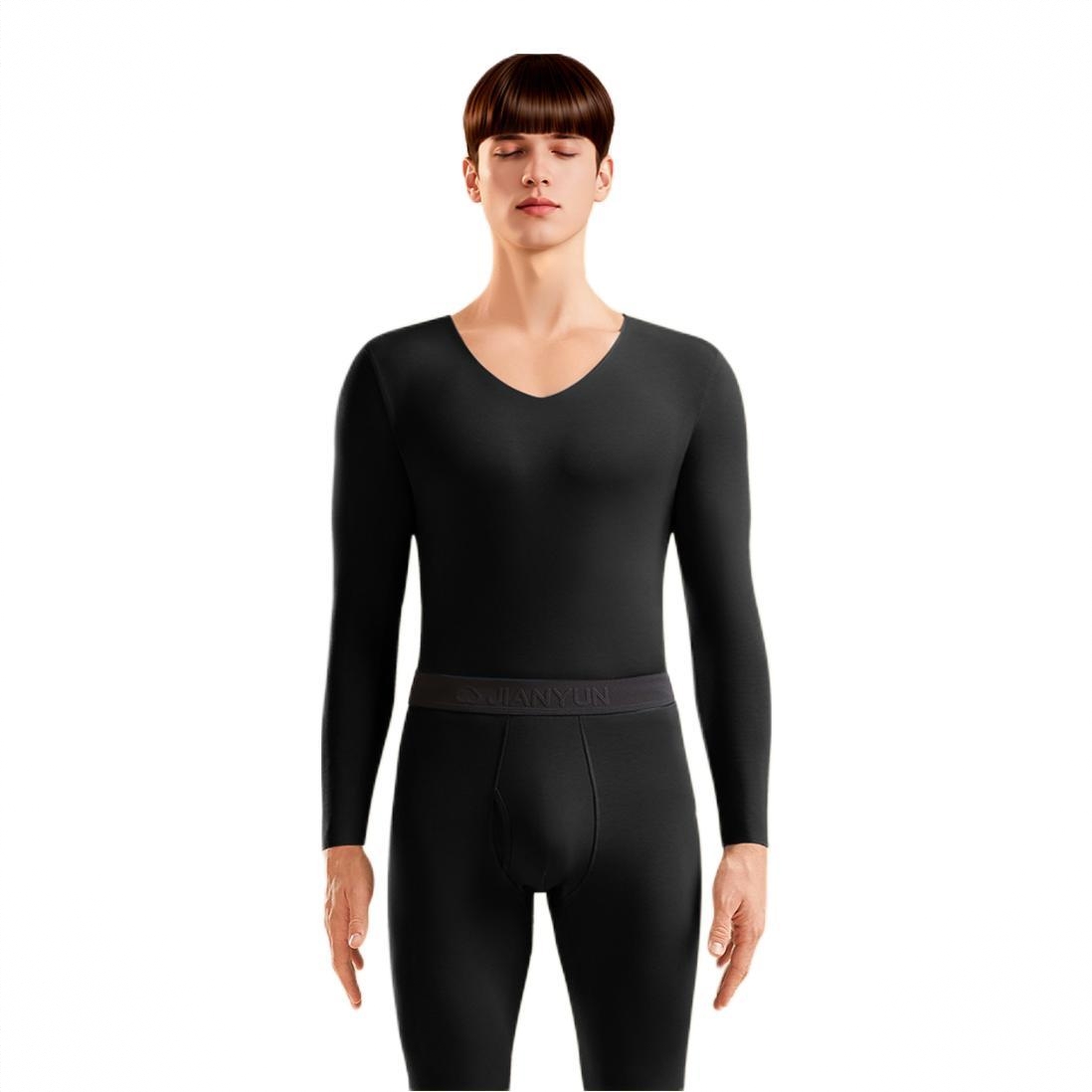 商品配色： 桑葚黑/V领/男