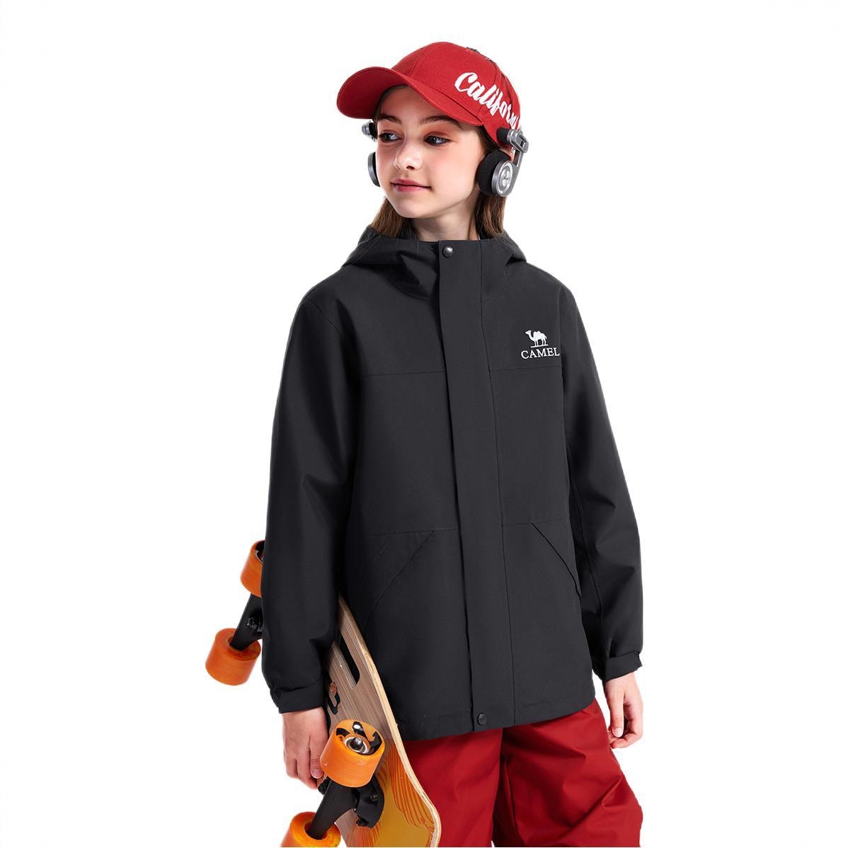 商品配色： 幻影黑/三合一抓绒内胆