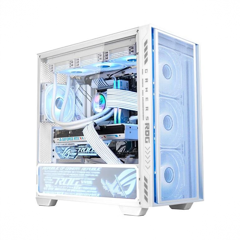 商品配色： 5060-O8G雪豹+B650M-AYW+16G DDR5+1TB+华硕PA-4821白色机箱