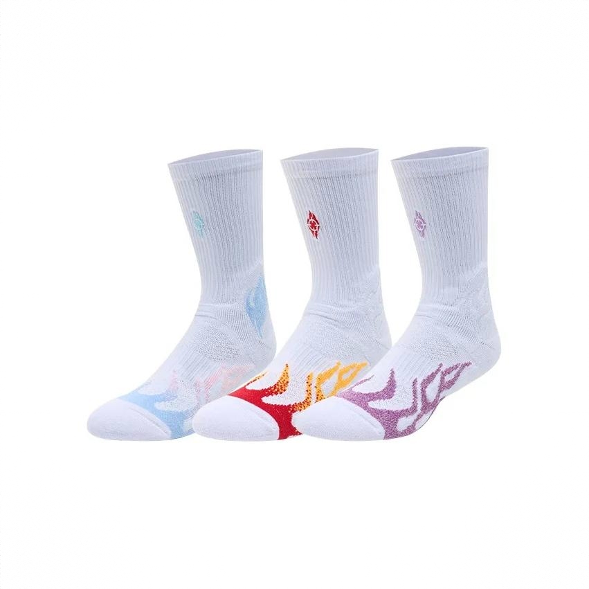 商品配色： 1白蓝粉1白红1白紫 3双