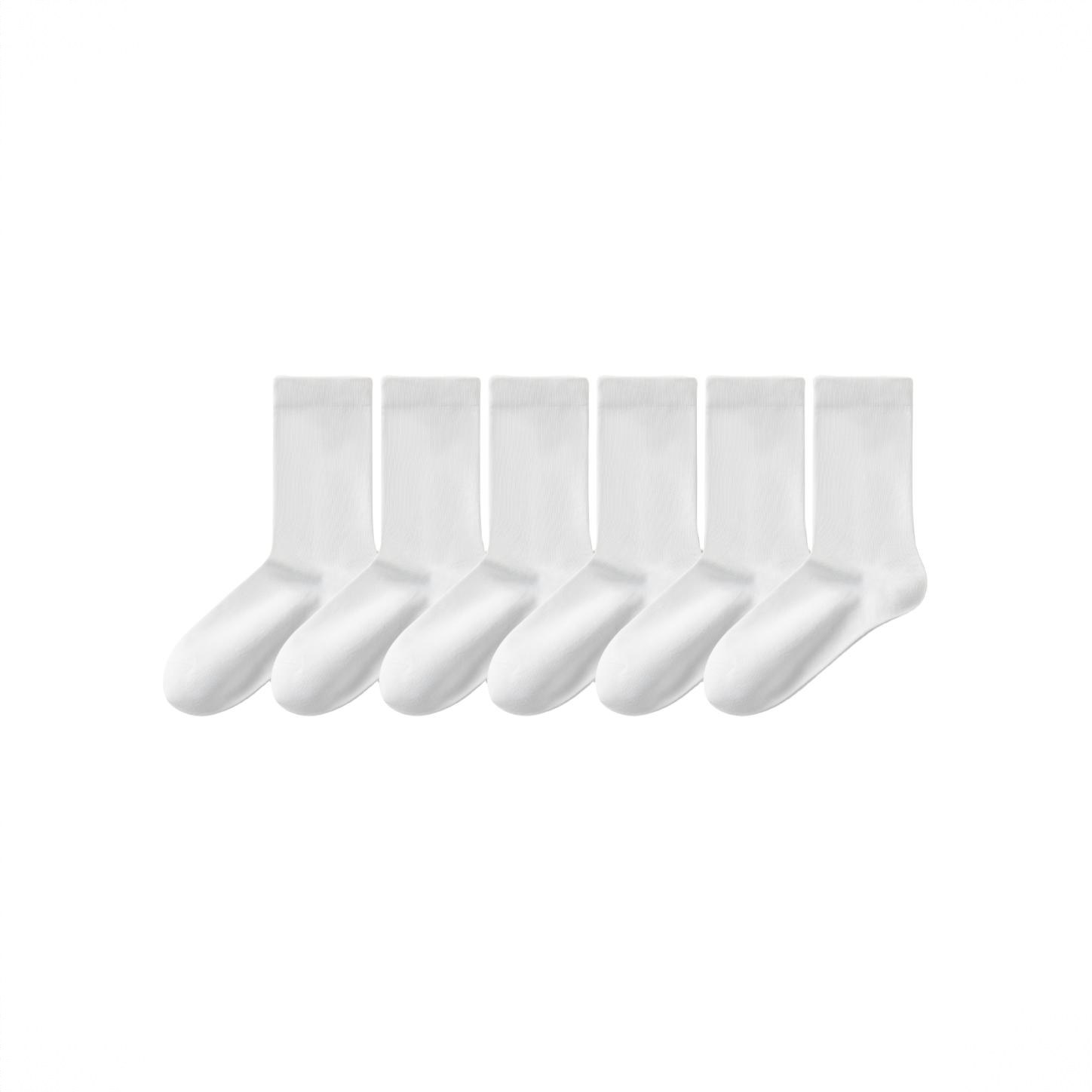 商品配色： 白色 6双