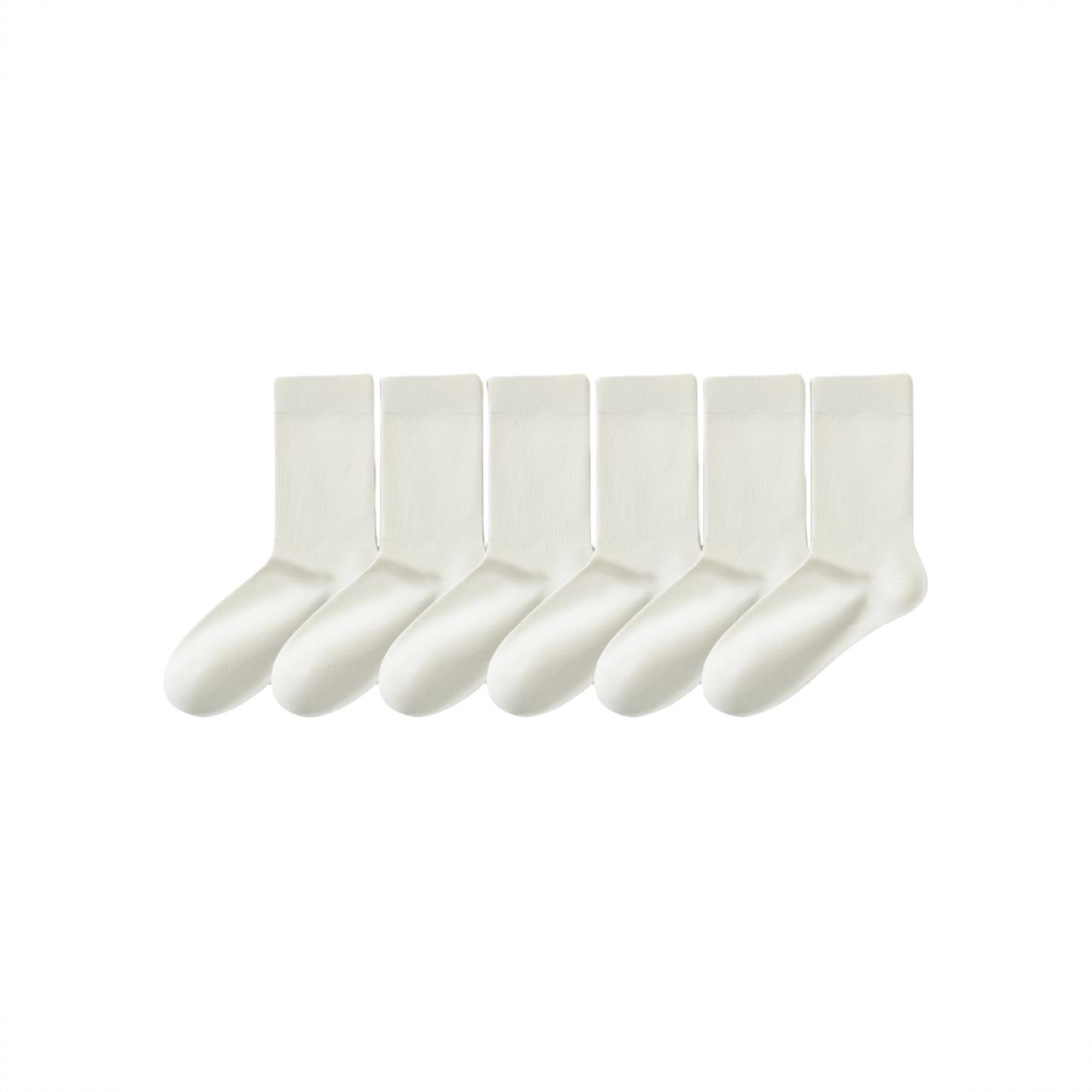 商品配色： 奶白色 6双