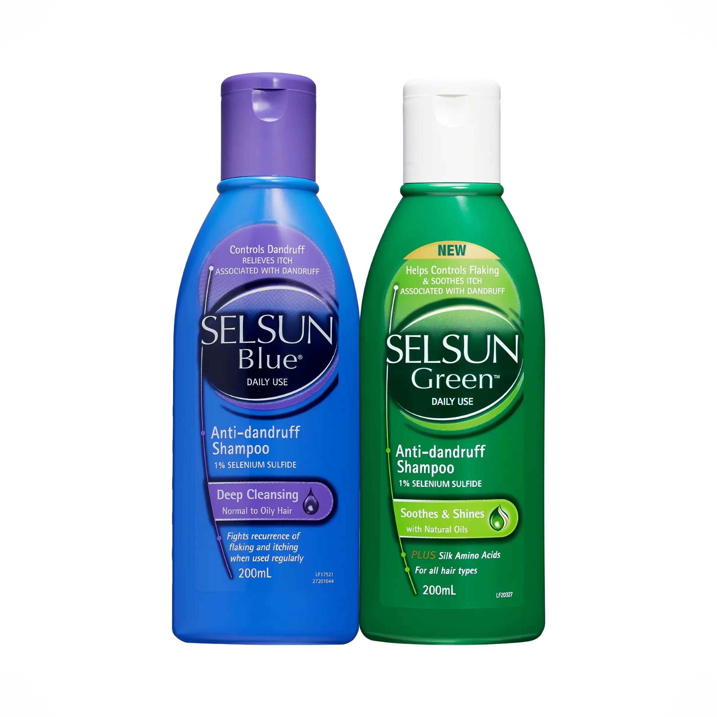 商品配色： 舒缓去屑200ml+控油去屑200ml