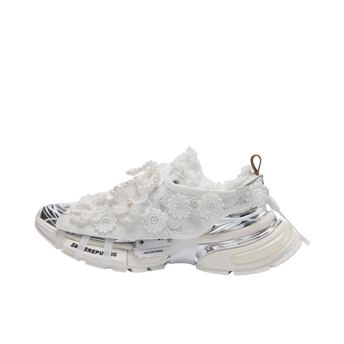 商品配色： 蕾丝款/银色/白色