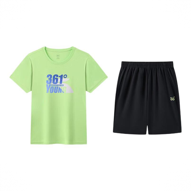 商品配色： 上装春芽绿/下装经典黑