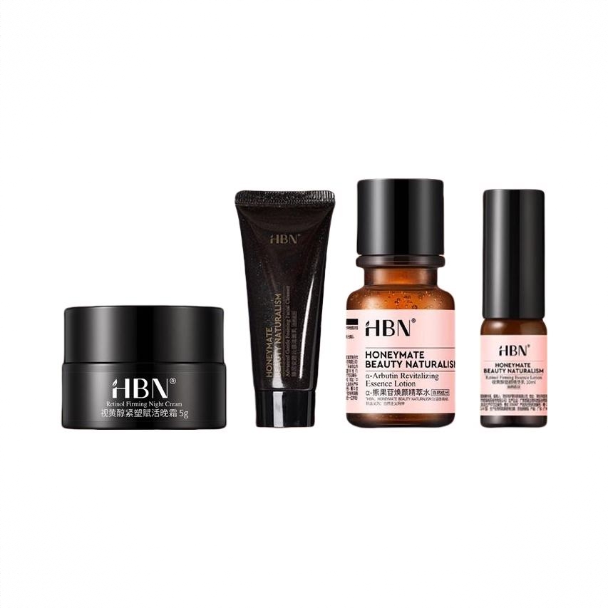 商品配色： 精萃水30ml+精华乳10ml+洁面20g+霜5g