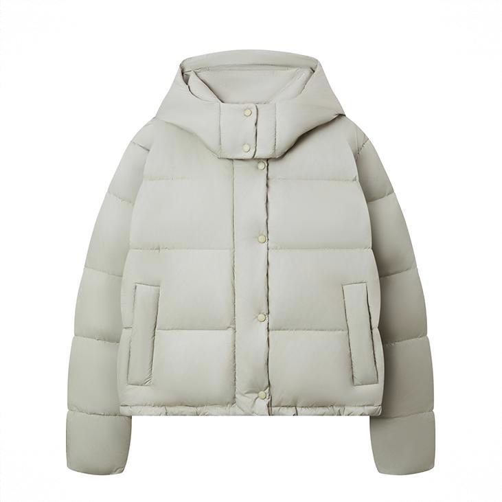 商品配色： 灰绿/短款