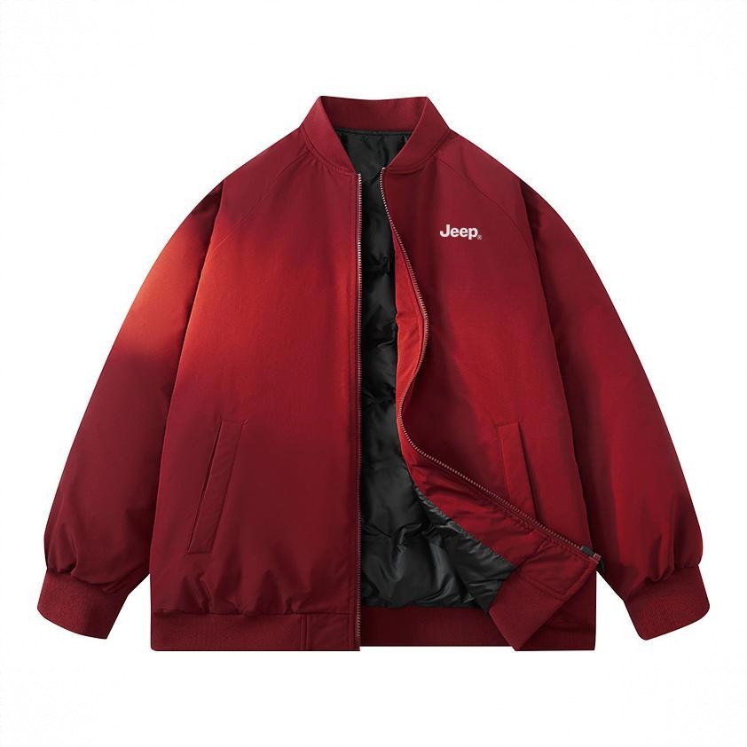 商品配色： 羽绒服/酒红
