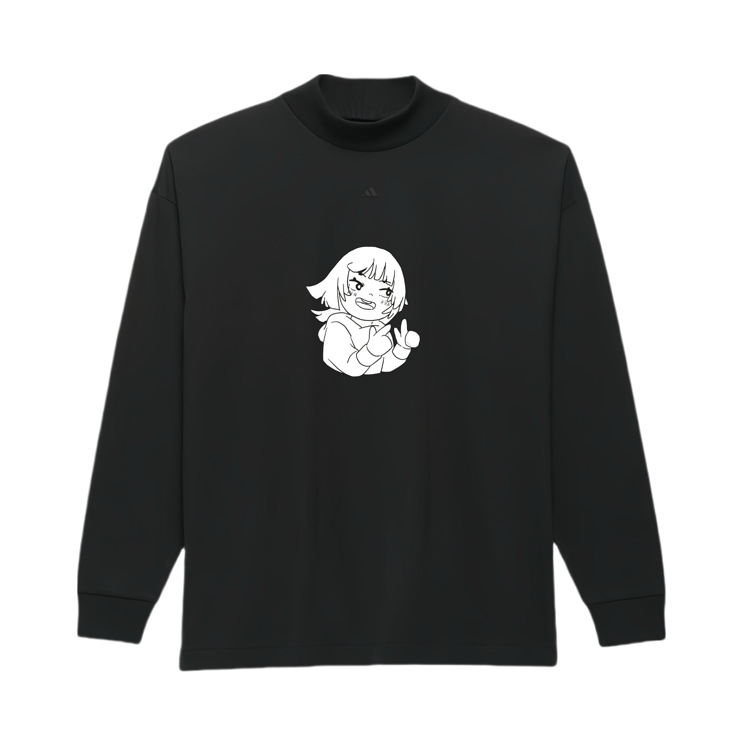 商品配色： 定制/黑/线描女孩
