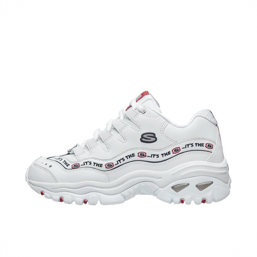 商品配色：White/Navy/Red 女款/白色/海军蓝/红色