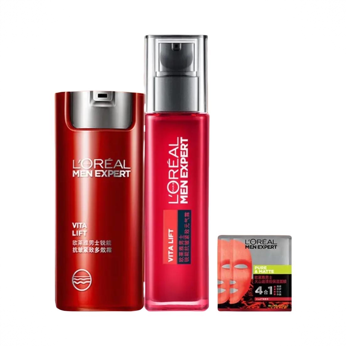 商品配色： 霜50ml+元气露120ml+面膜2片