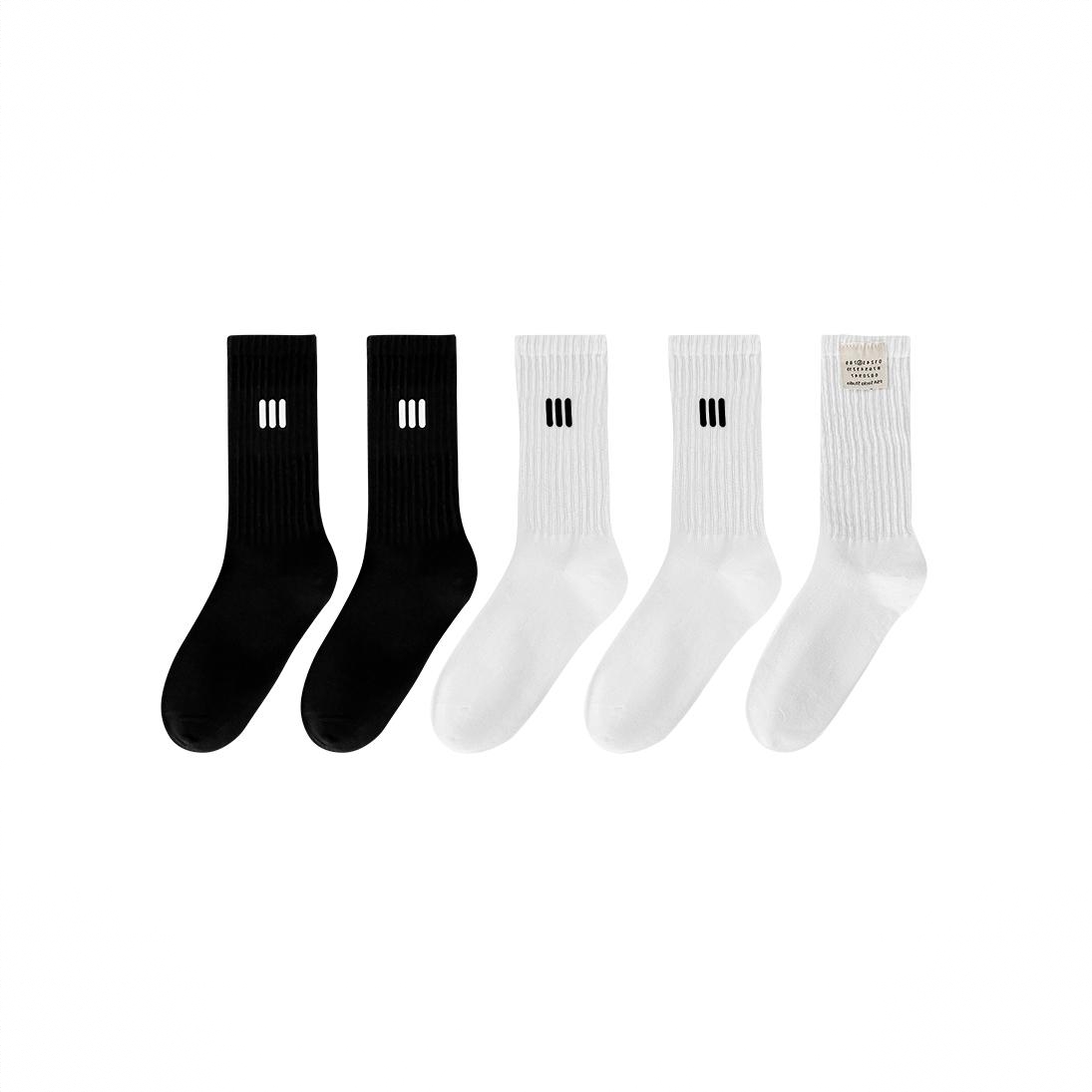 商品配色： 2三条杠黑2三条杠白1布标白 5双