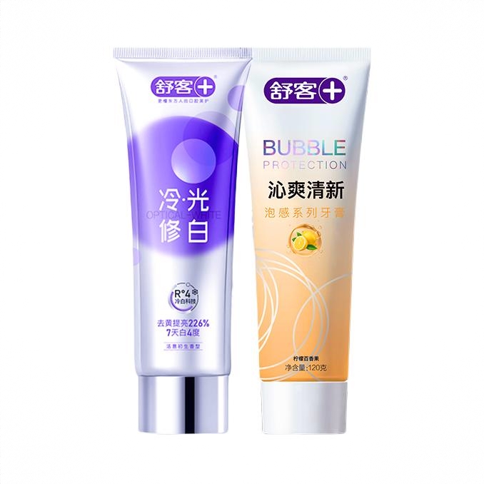 商品配色： 沁爽清新120g+冷光修白110g