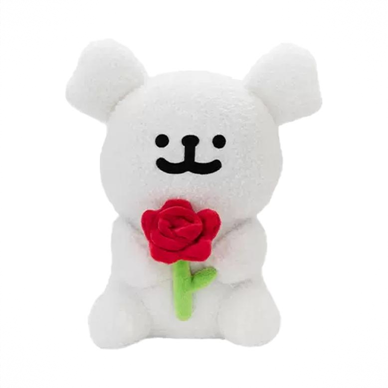 商品配色： 线条小狗白色狗玫瑰款