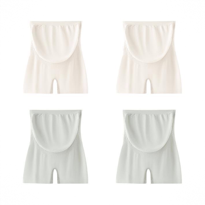 商品配色： 2奶白+2浅绿/4条装