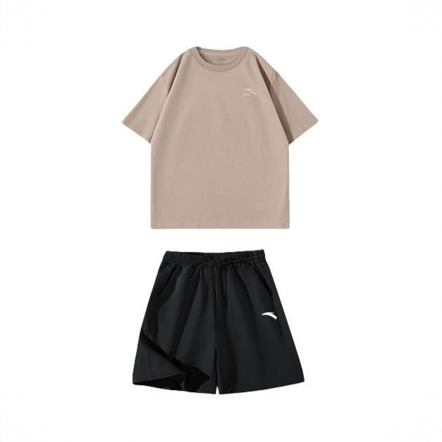 商品配色： 灰短袖+黑短裤