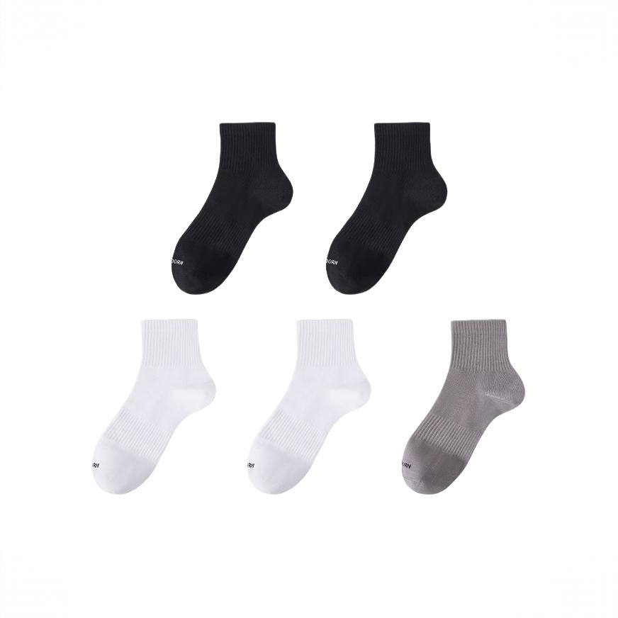 商品配色： 2黑2白1灰 5双