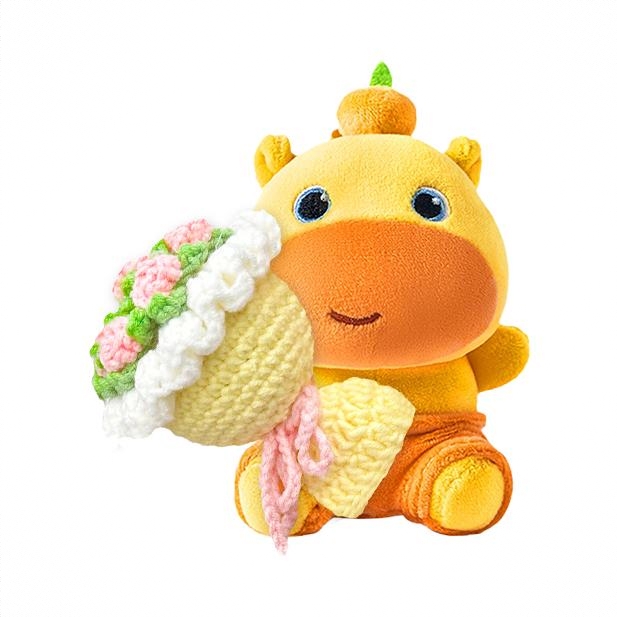 商品配色： 坐姿墩墩噜噜手捧花