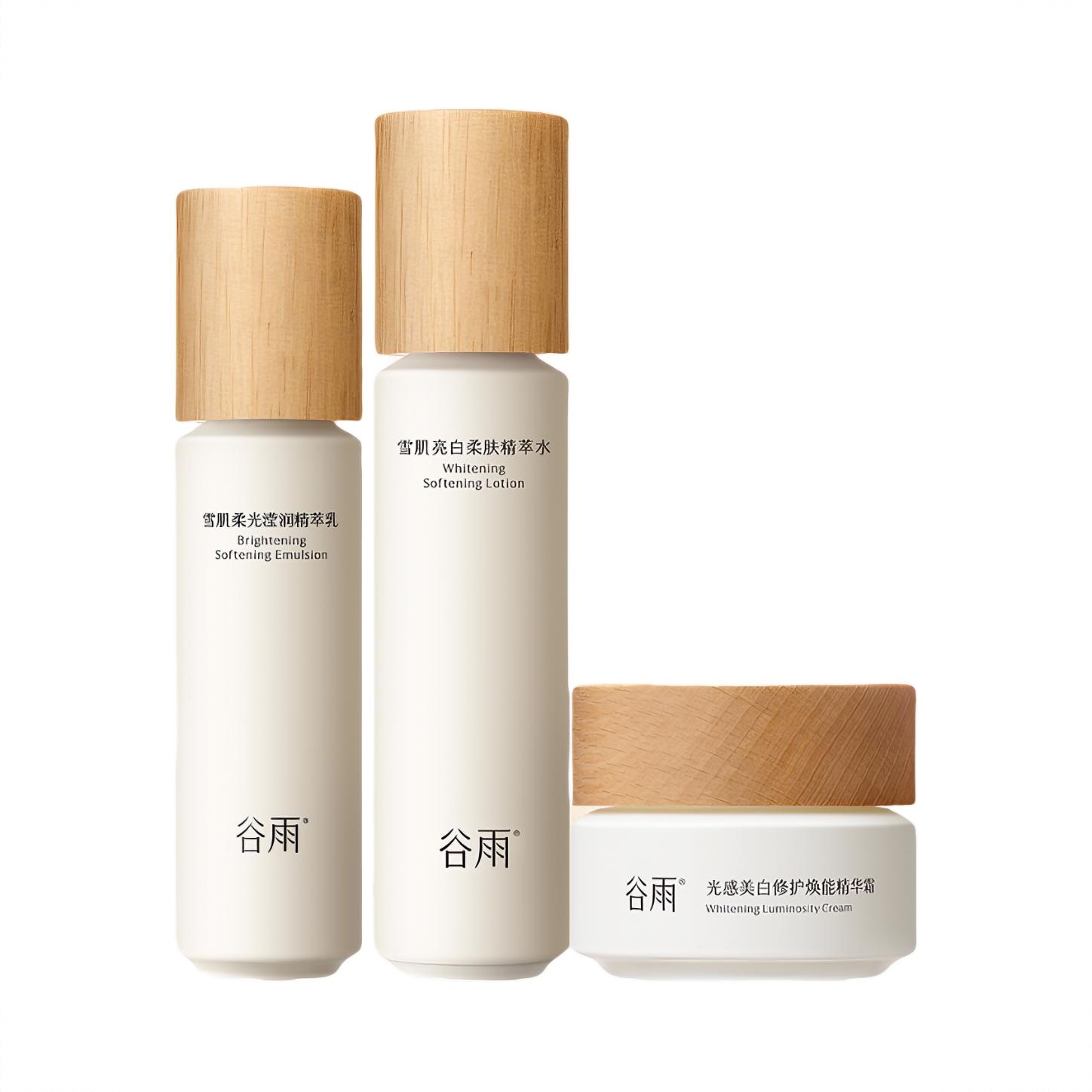商品配色： 【第三代】亮白水150ml+【第三代】柔光乳100ml+霜50g