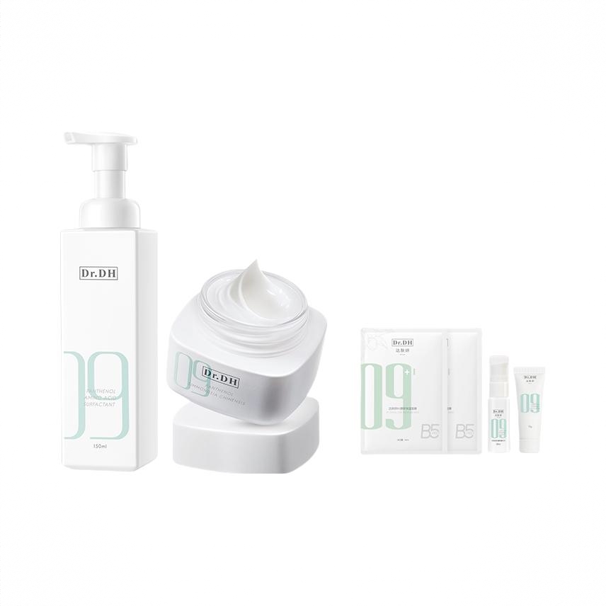 商品配色： 【1.0】水18ml+乳15g+面霜50g+洁面150ml+面膜*2片