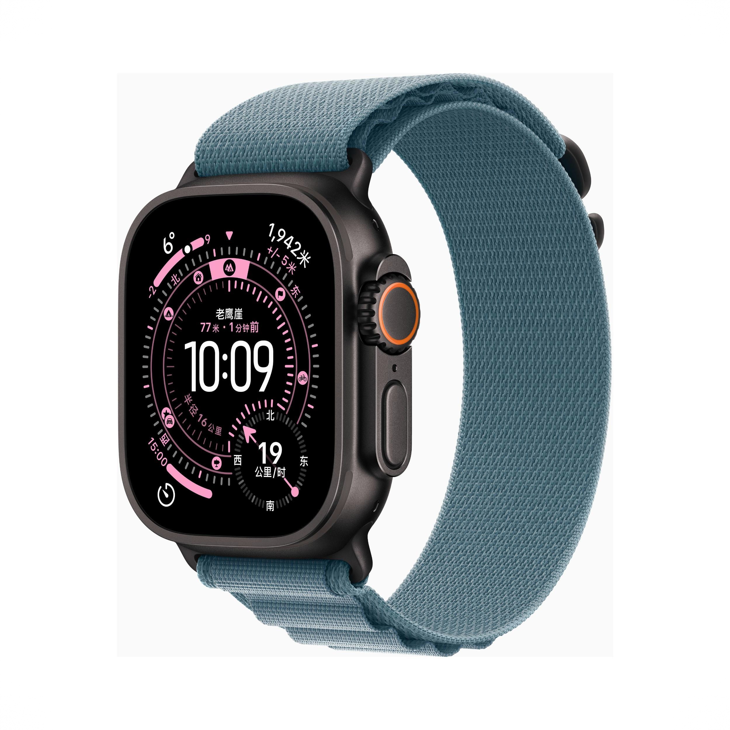 商品配色： 黑色表壳+浅蓝色表带