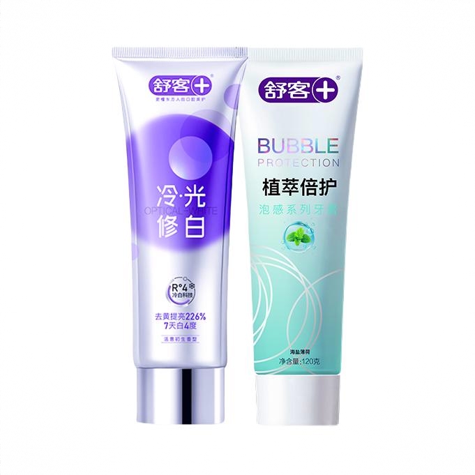 商品配色： 植萃倍护120g+冷光修白110g