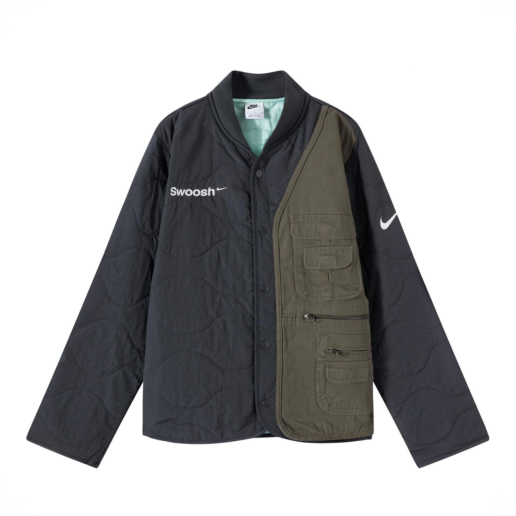 商品配色： 定制/黑/机能棉服夹克