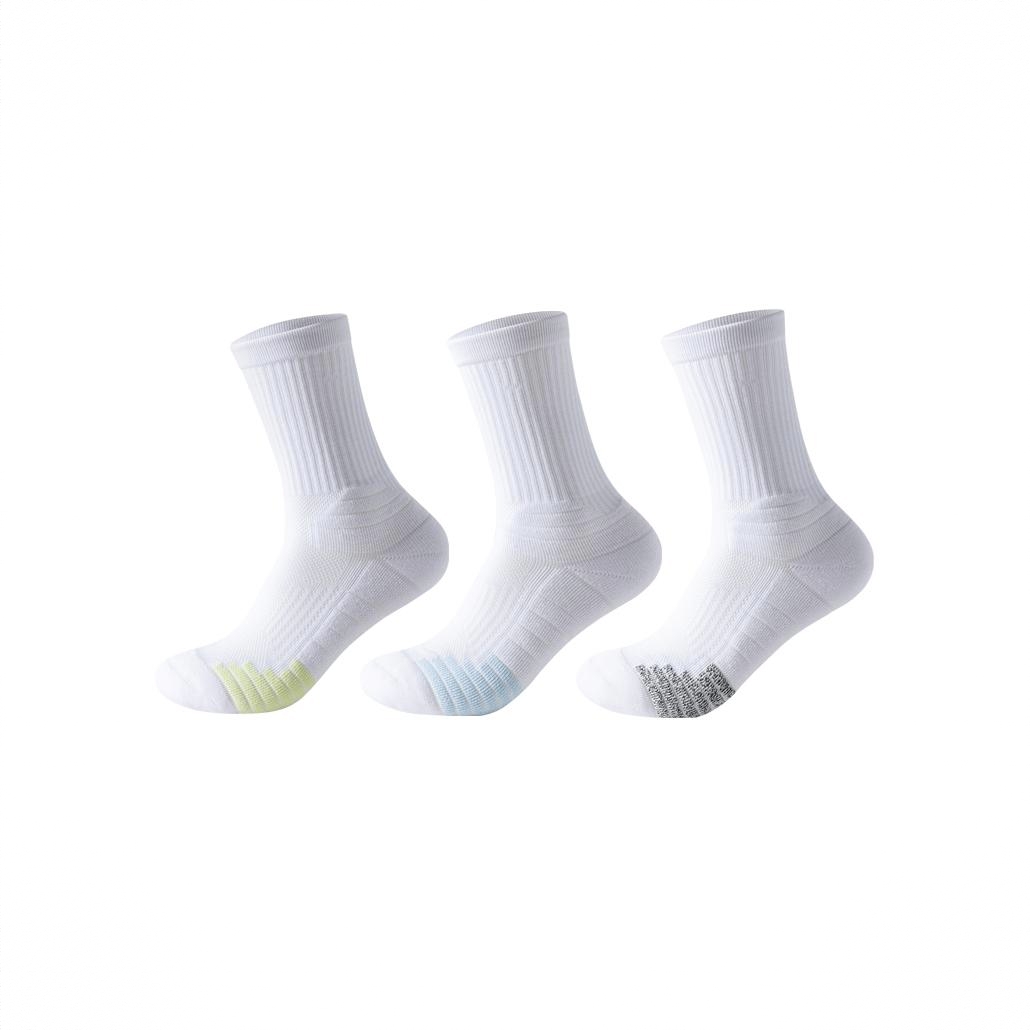 商品配色： 1白绿1白蓝1白灰 3双
