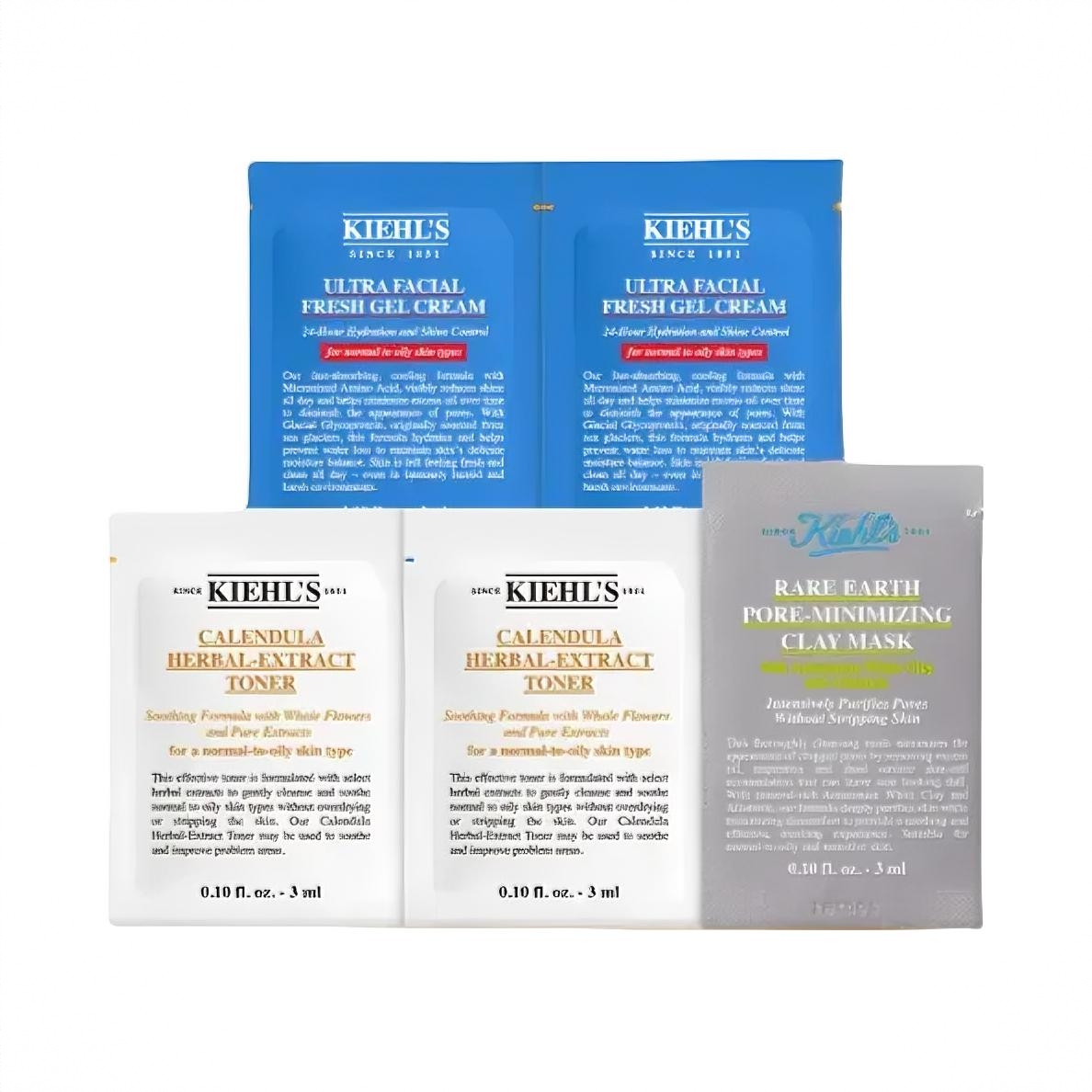 商品配色： 金盏花水3ml*2片+高保湿果冻霜3ml*2片+【第二代】白泥膜3ml