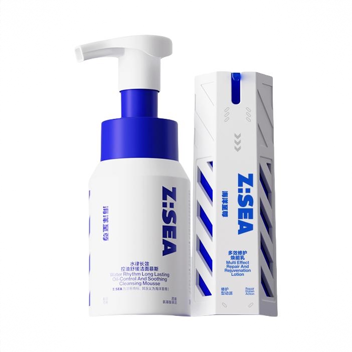 商品配色： 多效全能乳60g+洁面慕斯150g