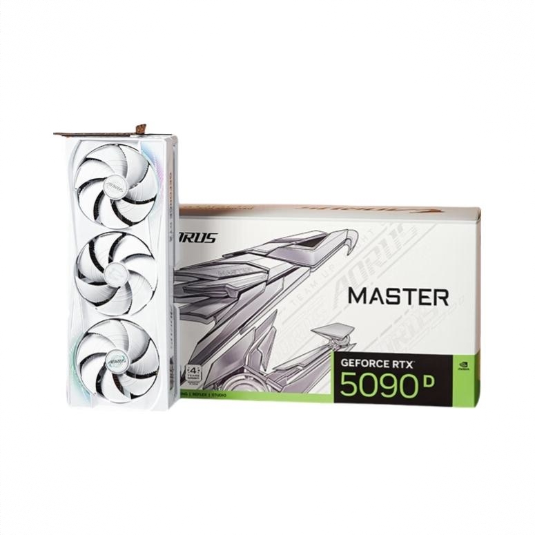 商品配色： RTX5090D AORUS MASTER ICE 32G 超级雕(白色)/ 冰雕