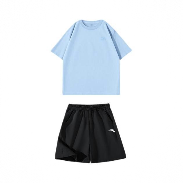 商品配色： 蓝短袖+黑短裤