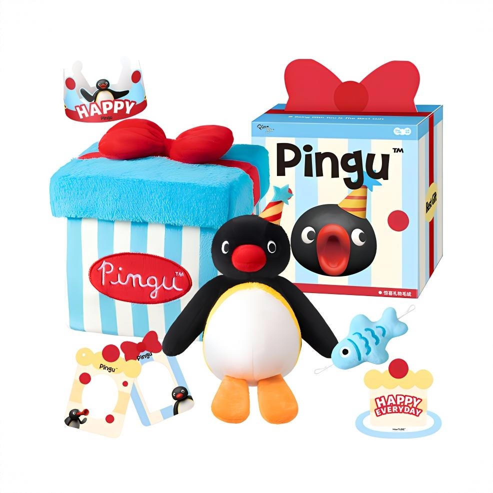 商品配色： Pingu惊喜毛绒礼盒