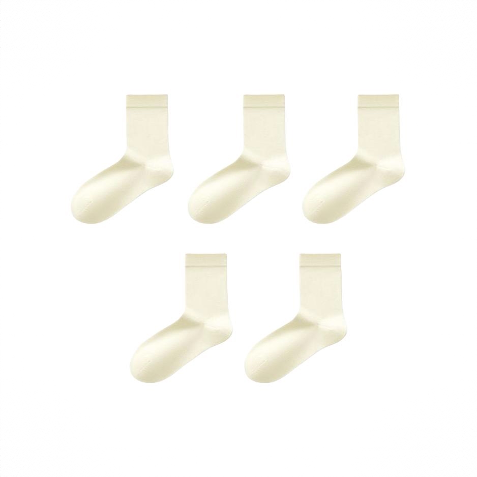 商品配色： 浅米 5双