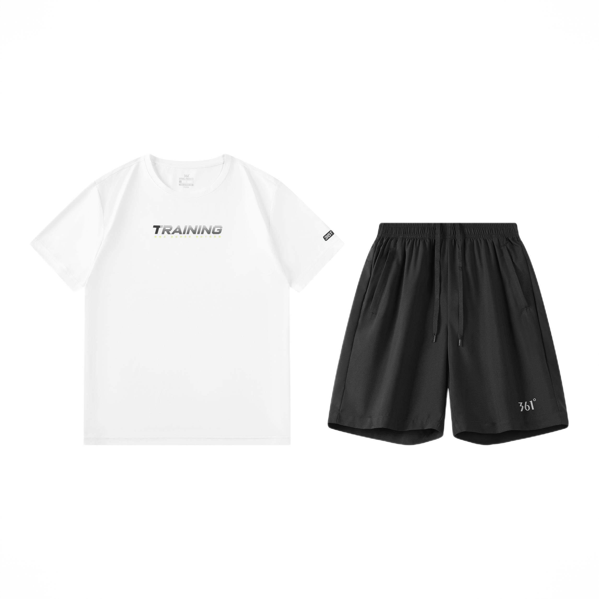 商品配色： 白上装+超级黑下装