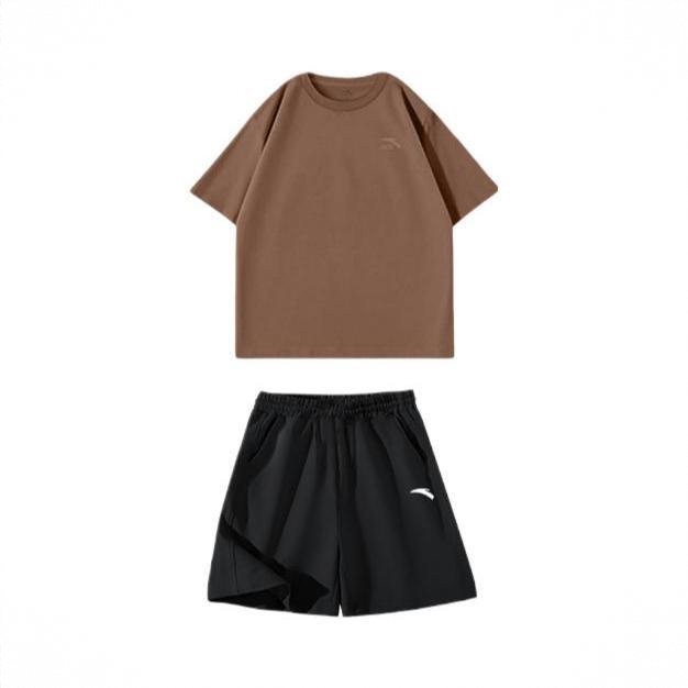 商品配色： 摩卡短袖+黑短裤