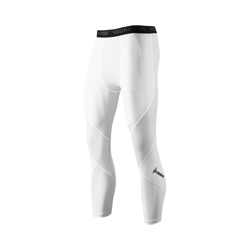 商品配色： 升级款腿部透气九分/白