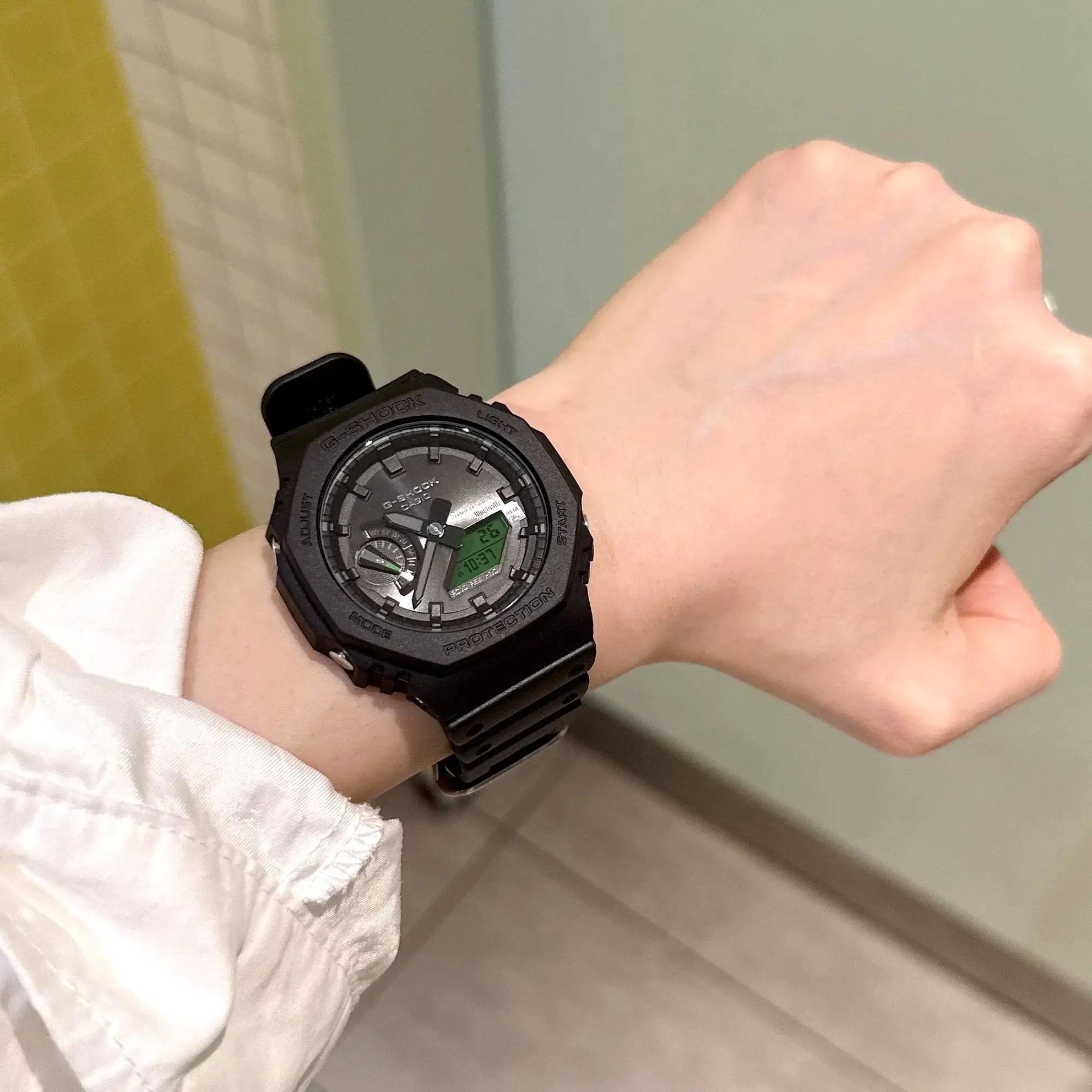 商品配色： 黑色 GA-B2100BEG-1A 
